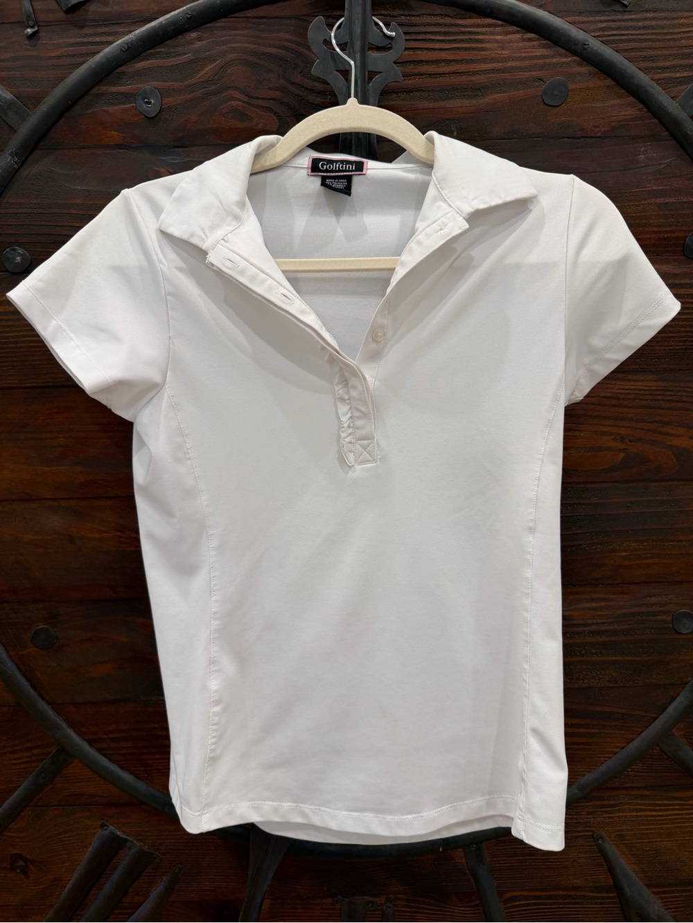 Golftini Women's White Short-Sleeve Polo